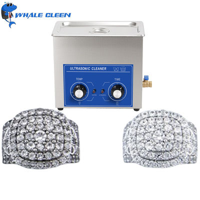 SUS304 Ultrasonic Jewelry Cleaning Machine 4.5L 40KHz Mechanical Control