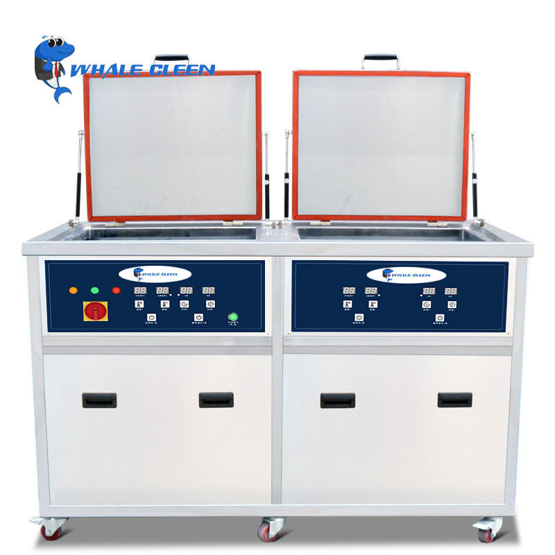 Double Tank Stainless Steel Ultrasonic Washer Metal Parts Cleaner 108L Adjustable Heater