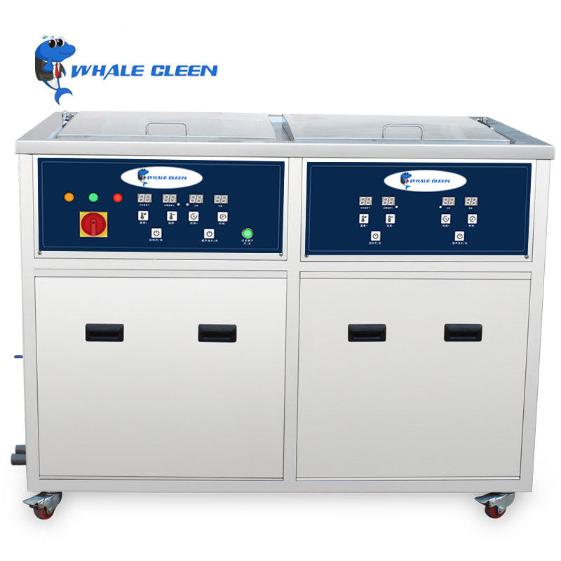 Double Tank Stainless Steel Ultrasonic Washer Metal Parts Cleaner 108L Adjustable Heater