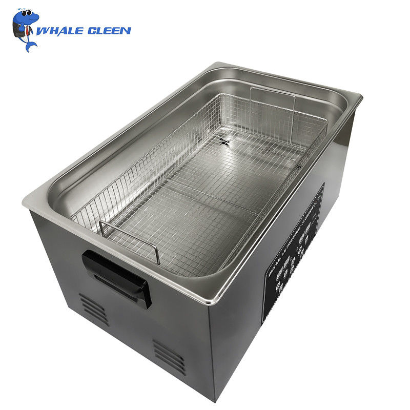 Black 20 Liter Ultrasonic Cleaner Digital Control 420W Semiwave Degas Cleaning Machine