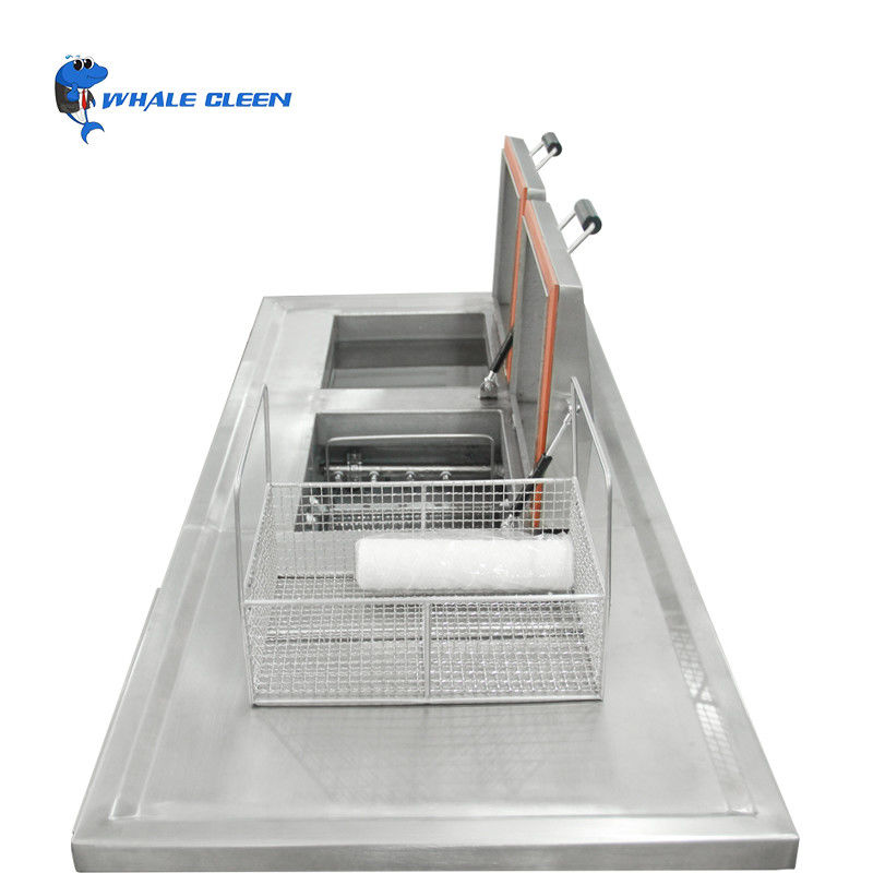Two Slots Industrial Ultrasonic Cleaner 53L 0-900W Adjustable Power