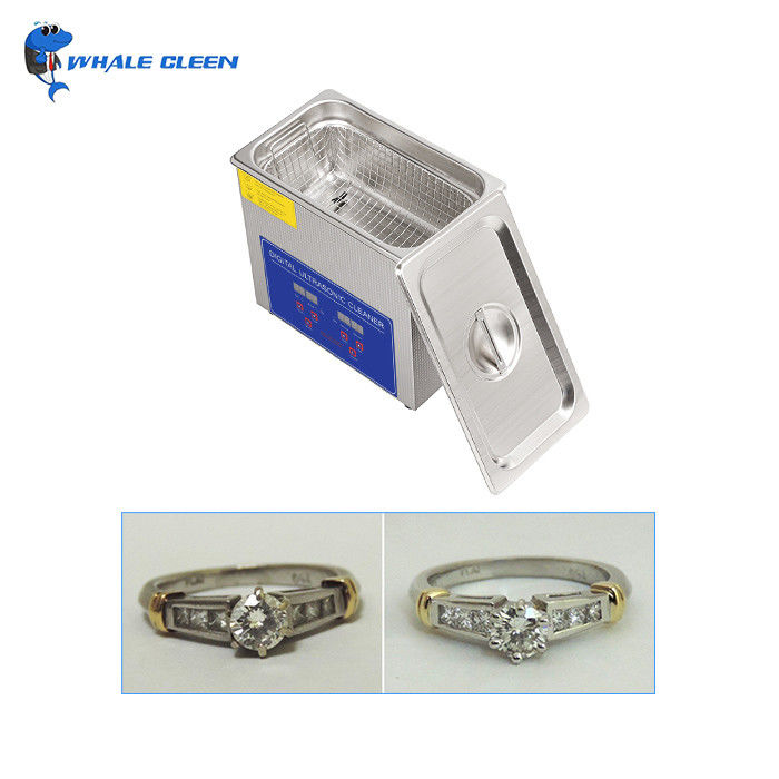 Professional 250W Ultrasonic Jewelry Cleaner With Adjustable Sound 3.2L Sonic Cleaner For Jewelry