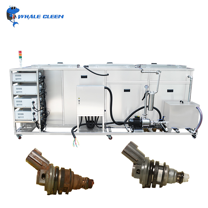 5 Tanks Industrial Ultrasonic Cleaning Machine Customizable For Heavy Duty Cleaning