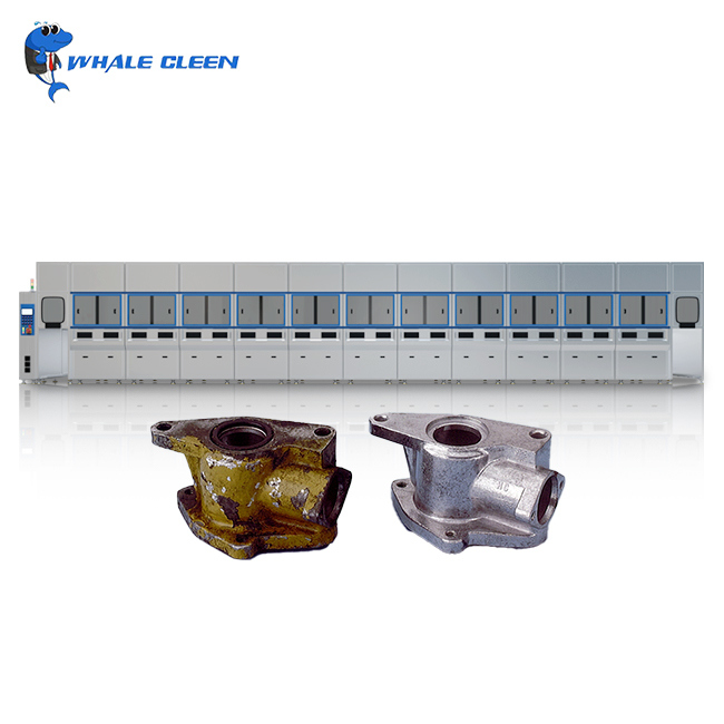 175L Multi-tank PLC automatic ultrasonic cleaner with mechanical arm for automotive & metal parts