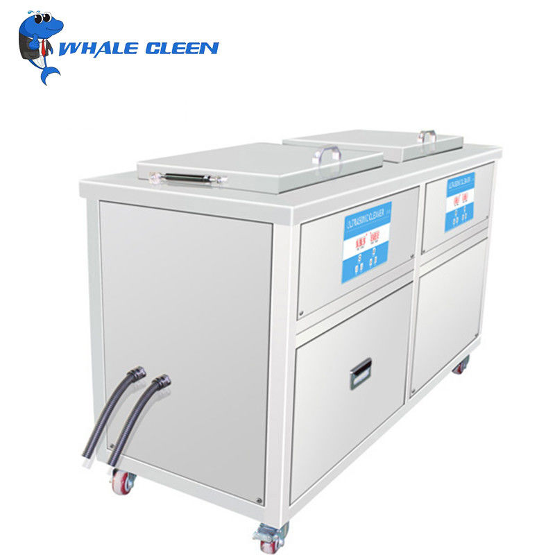 Double Tank Ultrasonic Engine Cleaner 135L 20-95C Adjustable Heater For Engine Head