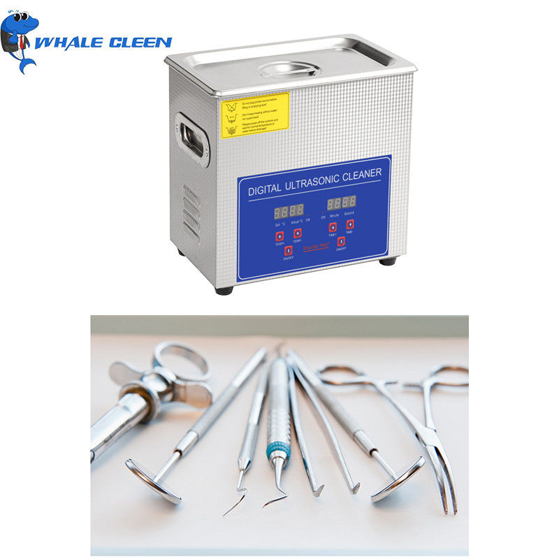 2 Liter Dental Ultrasonic Cleaner 200W Heater For Dental Clinics