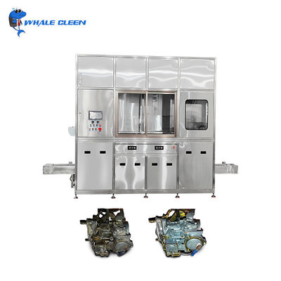 High Efficiency Double Solvent Ultrasonic Cleaning Machine With  PLC Control For Electronics